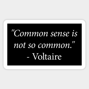 Voltaire Quote Sticker